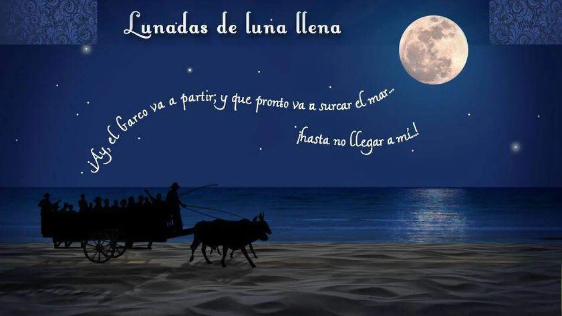 Lunadas de luna llena, dibujo y diseño de Iván Sierra Zamora